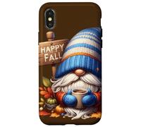 Happy Fall Coffee GNOME with Hot Cocoa Mug and Autumn Vibes Carcasa para iPhone X/XS