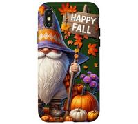 Happy Fall GNOME with Farm Fresh Pumpkins and Autumn Vibes Carcasa para iPhone X/XS