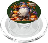 Happy Fall GNOME with Farm Fresh Pumpkins and Autumn Vibes PopSockets PopGrip para MagSafe
