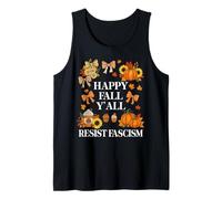 Happy Fall Resist Fascism My Favorite Season Fall of Fascism Camiseta sin Mangas