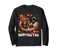 Happy Fall Saying For Labrador Lover Black Labrador Graphic Manga Larga