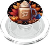 Happy Fall Vibes Autumn Hot Drinks For Pumpkin Spice Season PopSockets PopGrip para MagSafe