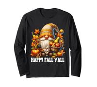 Happy Fall Yall Cozy Autumn Stuff with Fall Pumpkin GNOME Manga Larga