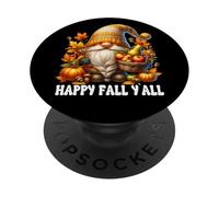 Happy Fall Yall Cozy Autumn Stuff with Fall Pumpkin GNOME PopSockets PopGrip Adhesivo