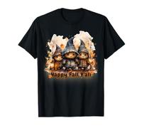 Happy Fall Y'all Cute Autumn Lantern Sweater Weather Design Camiseta