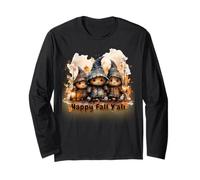 Happy Fall Y'all Cute Autumn Lantern Sweater Weather Design Manga Larga