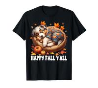 Happy Fall Yall For Puppy Lover and Australian Shepherd Mom Camiseta