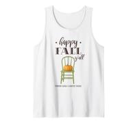 Happy Fall Y'all Pumpkin Harvest Autumn Thanksgiving Country Camiseta sin Mangas