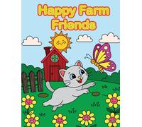 Happy Farm Friends Coloring Book For Kids: A Simple Coloring Book for Kids, Featuring Dogs, Cows, and More!