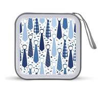 Happy Father S Day - Organizador de CD con lazos para 40 unidades, colección de DVD, bolsa de almacenamiento, cartera para coche, hogar, viajes
