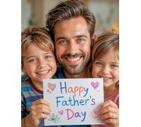 Happy Father's Day Coloring Book: Simple & Sweet Pages for Children! (HOLIDAYS COLORING BOOKS)