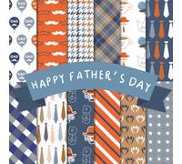 Happy Father's Day Scrapbook Paper Craft Pad: 12 Father's Day Designs, 24 Double-Side Sheets Printed on 8.5"x8.5" Sized Paper With Premium Color. ... Collage, DIY, Decoupage, Album Etc.