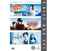 Happy Feet/Charlie And The Chocolate Factory/Corpse Bride [Edizione: Regno Unito] [Reino Unido] [DVD]