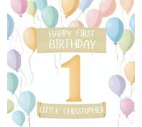 Happy First Birthday, Little Christopher (the perfect personalized first birthday book for little baby Christopher)