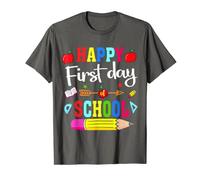 Happy First Day of School Teacher Back to School Student Camiseta