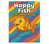 Happy Fish Coloring Book