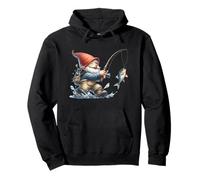 Happy Fishing Gnome Dad For Fisherman Grandpa For Anglers Sudadera con Capucha