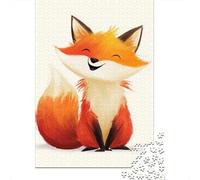Happy Fox Illustration-2 Puzzle Imposible,desafío para Adultos Juego Educativo 1000 Piezas Obra De Arte De Juego De para Adultos Y Niños 52x38cm/1000pcs