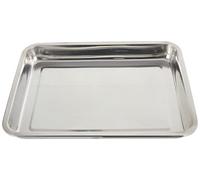 Happy Friends - Bandeja Honda Rectangular para Servir - Acero Inoxidable - 40*30 cm