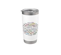 Happy Friendship Day | Amigos | Felicidad Vaso térmico de acero inoxidable de doble pared