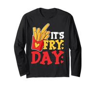 Happy Fries-day! - Funny Friday It's Fry Day French Fries Manga Larga