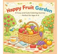 Happy Fruit Garden: A Cozy and Cute Coloring Journey Through the Juiciest Fruits Around the World - Perfect for Ages 4-6