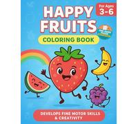 Happy Fruits Coloring Book
