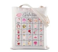 Happy Galentine's Day Gift Galentine Social Club Bolsa de mano reutilizable para el día de San Valentín, Bolso Galentine, 35*40cm