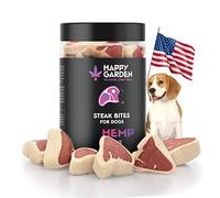 HAPPY GARDEN Aperitivos calmantes para Perros con cáñamo, Ideal para Perros pequeños y Grandes, para apoyar y relajar a tu Mascota, 25 canapés de Carne