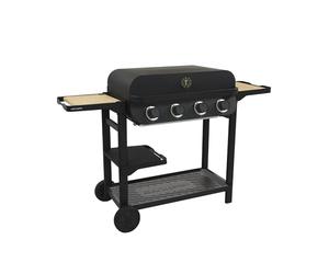 Happy Garden - Barbacoa de Gas FLAVO 70 en Carro - 4 quemadores 10 kW - 2 años de garantía