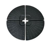 Happy garden - base de sombrilla - lote de 4 losas redondas rellenables saint malo