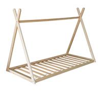 Happy Garden Cama Tipi Infantil Valentin, tamaño 190x90cm, con somier de láminas Diseño lúdico, Estructura de Madera, fácil de Montar Dormitorio Infantil imaginativo y Acogedor.