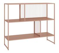 Happy Garden Estantería metálica Emilia rosa viejo - Mueble de almacenamiento con 3 niveles - Estructura de acero - Estilo industrial