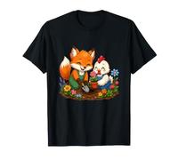 Happy Garden Friends Fox and Chicken Kids Camiseta