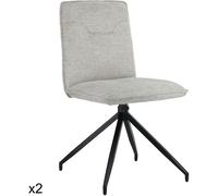 Happy Garden Lote de 2 sillas de tela beige