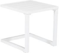 Happy Garden Mesa auxiliar en aluminio blanco