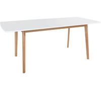 Happy Garden Mesa extensible 120 / 160cm blanca en madera de haya