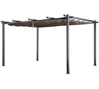 Happy Garden Pérgola autoportante 3 × 4m CASSIS taupe - estructura de aluminio