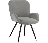 Happy Garden Silla de chenilla gris