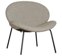 Happy Garden - Sillón de tela verde jaspeado Sacha - Silla auxiliar 1 plaza - Asiento acolchado - Estructura de acero