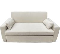 Happy Garden Sofá cama de 2 plazas de terciopelo beige