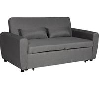 Happy Garden Sofá cama de 3 plazas en tejido gris