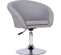 Happy Garden Taburete de bar regulable en polipiel gris