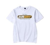 Happy Gilmore 2 Subway Harajuku - Camiseta informal de manga corta para hombre y mujer, blanco, XS