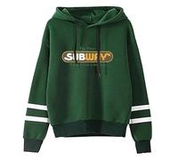 Happy Gilmore 2 Subway Harajuku - Sudadera con capucha para ropa informal, verde, XXS