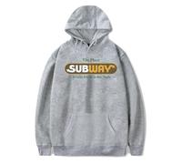 Happy Gilmore 2 Subway Sudaderas con capucha de moda casual Harajuku, gris, 4XL
