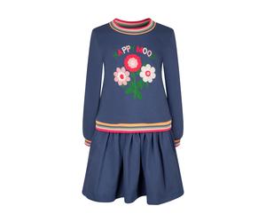 happy girls Vestido genciana / azafrán / frambuesa / rojo pastel 110 genciana / azafrán / frambuesa / rojo pastel