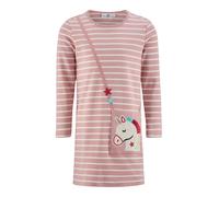 happy girls Vestido rosa / rojo / negro / blanco 92-98 rosa / rojo / negro / blanco