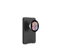Happy Golden Retriever Dog Lover Graphic Pink Glasses Azul PopSockets PopWallet para MagSafe