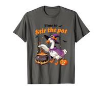 Happy Goose Stir The Pot Witchy Vibes Humor Camiseta